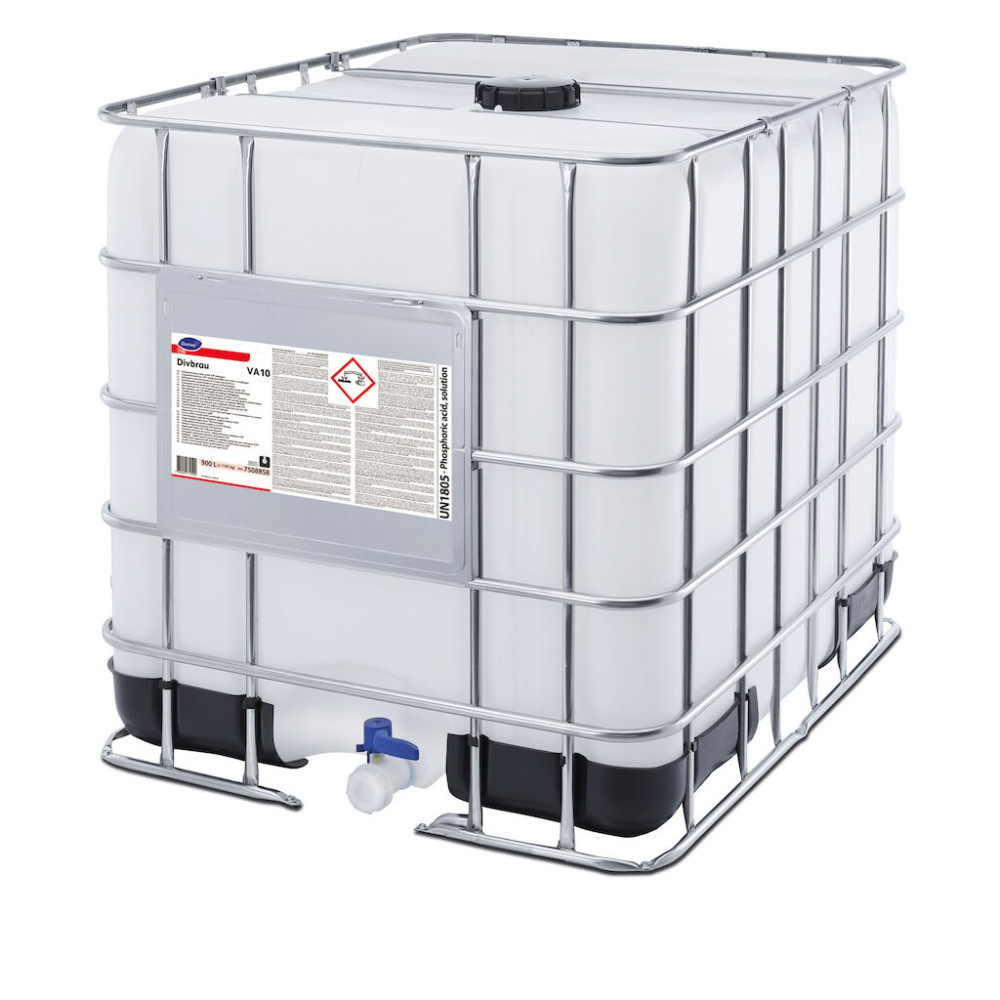 Divbrau VA10 nagy hatékonyságú savas CIP tisztítószer, 900 liter