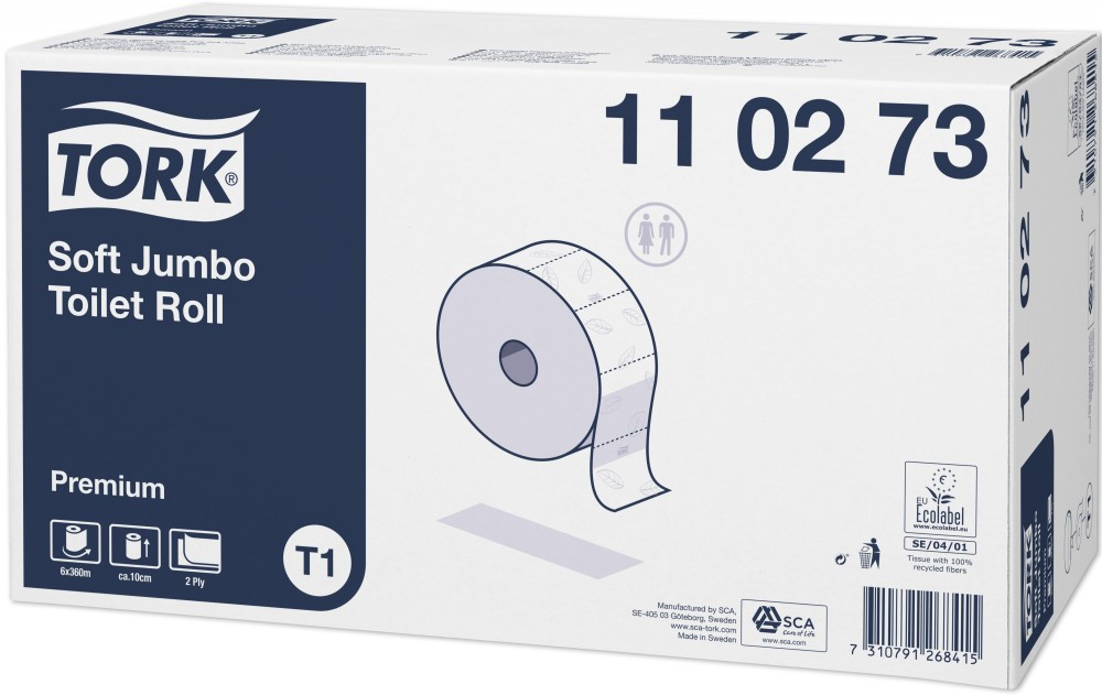 Tork Premium hófehér toalettpapír, 6 tekercs/karton
