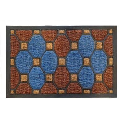 Economic színes kókusz lábtörlő, 60*40 cm-es