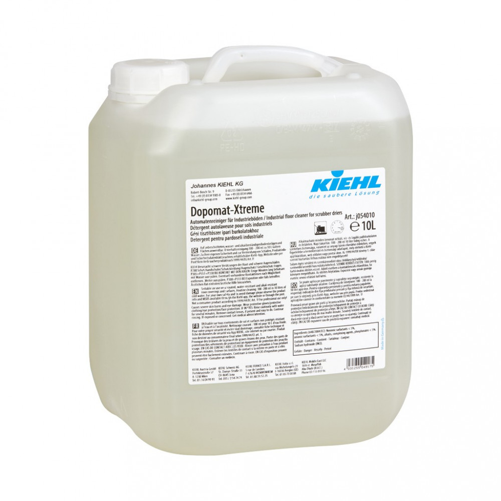 Kiehl Dopomat-Xtrem nagyon lúgos ipari gépi tisztítószer, 10 liter
