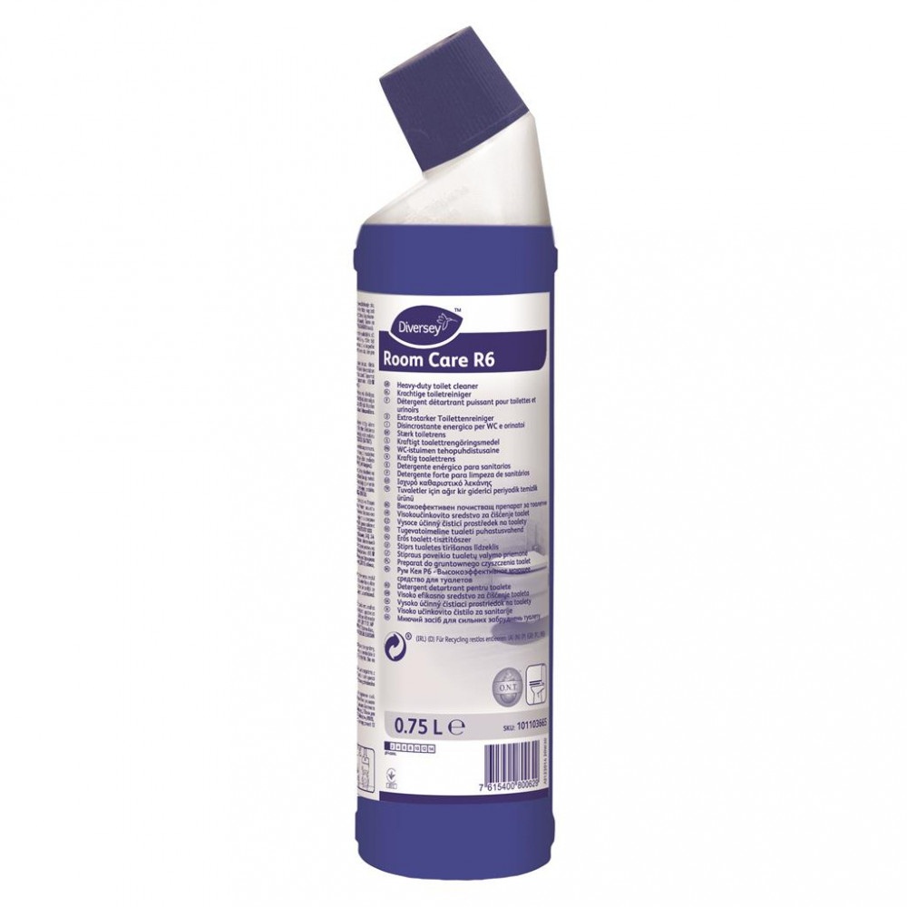 Room Care R6 sósavas toalett-tisztító koncentrátum erős szennyeződésekre, 750 ml