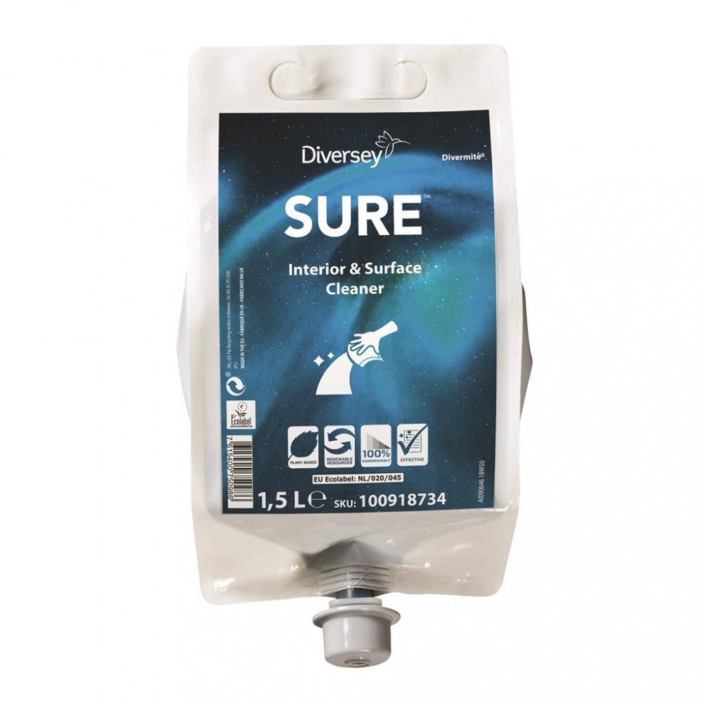 Sure Interior & Surface Cleaner DVM padlófelmosó és felülettisztítószer, 1,5 liter