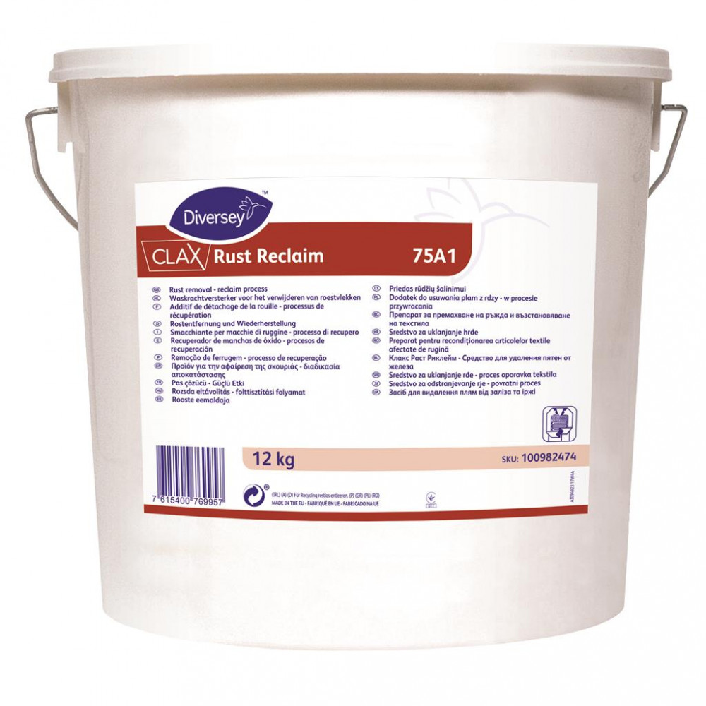 Clax Rust Reclaim 75A1 oxálsavtartalmú por a rozsdafolttal szennyezett textíliák megmentésére, 12 kg