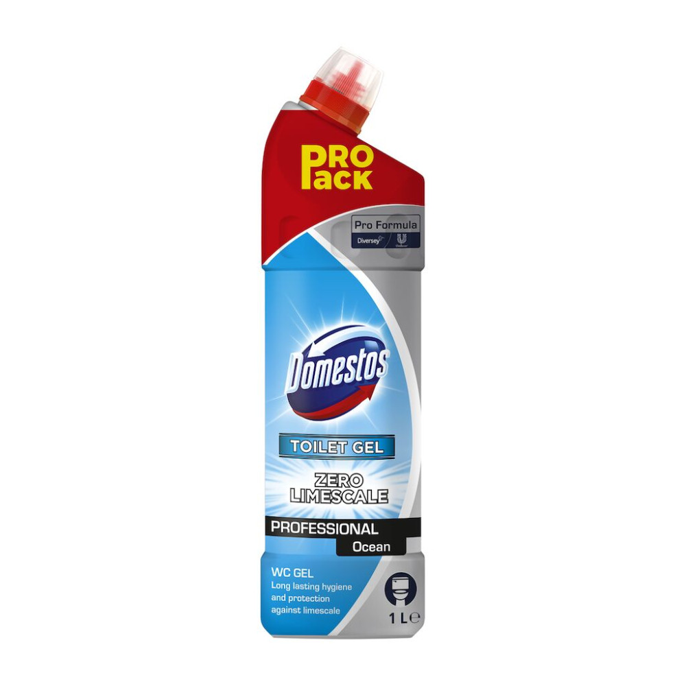 Domestos Pro Formula Toilet Gel Ocean toalett tisztító gél, 1 liter