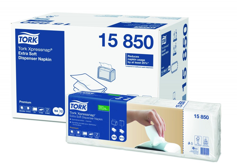 Tork Xpressnap® Extra Soft N4 fehér adagolós szalvéta