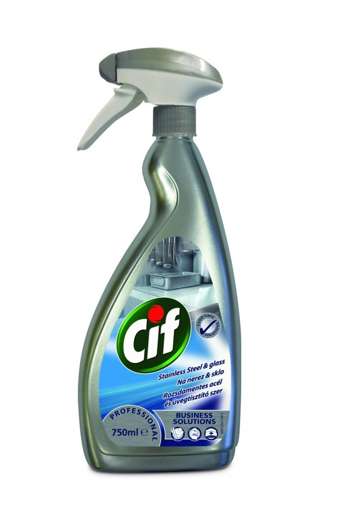 Cif Pro Formula Stainless Steel rozsdamentes acél- és üvegtisztítószer, 750 ml