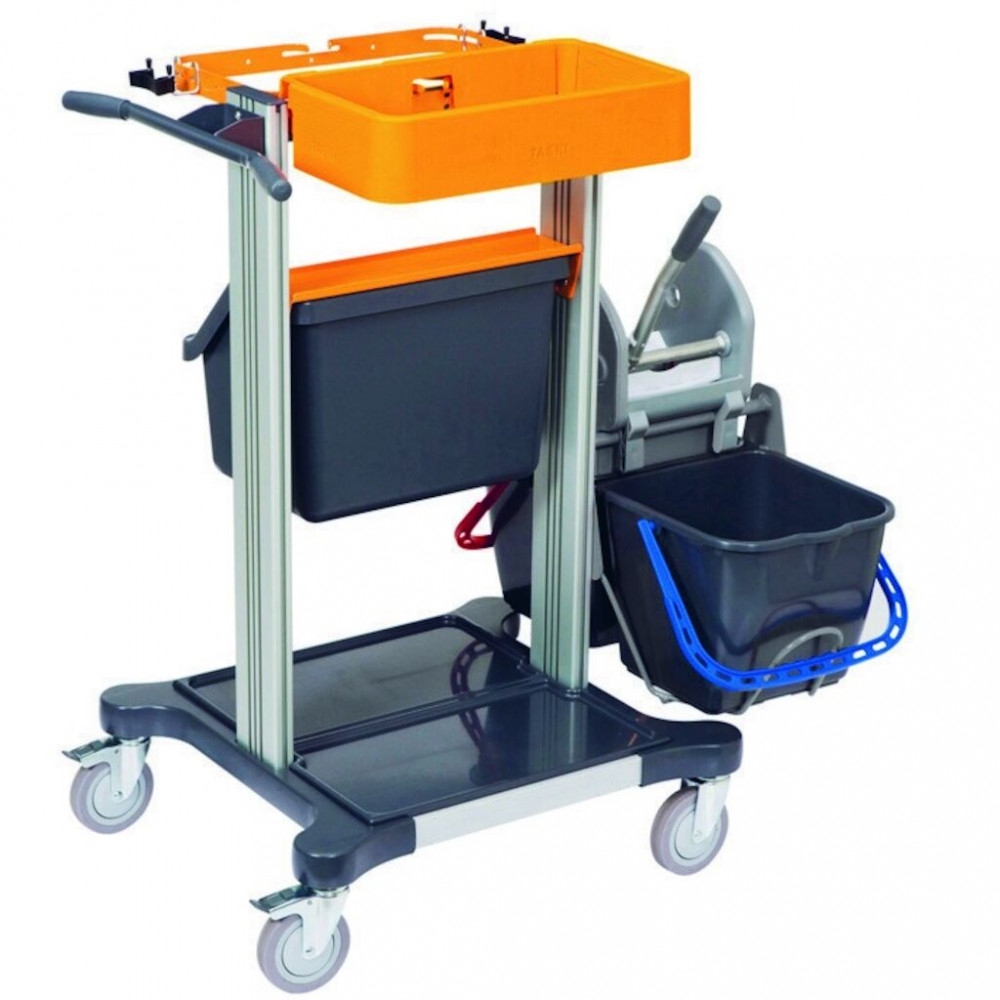 TASKI Mini Trolley Wet 1kis méretű, vödrös takarítókocsi 2*15 L-es vödörrel