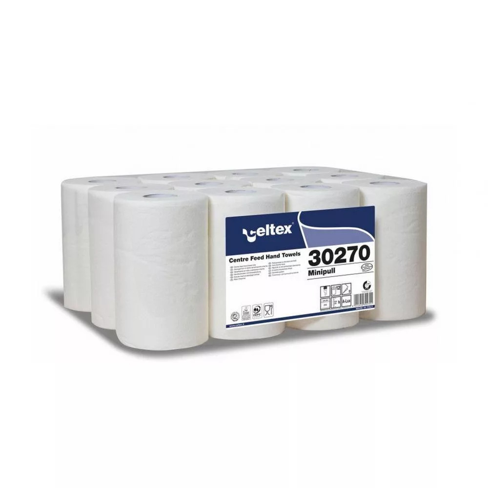 Celtex Mini tekercses kéztörlő, 2 réteg, 72 m, cellulóz, 20*34cm, 12 tekercs/csomag