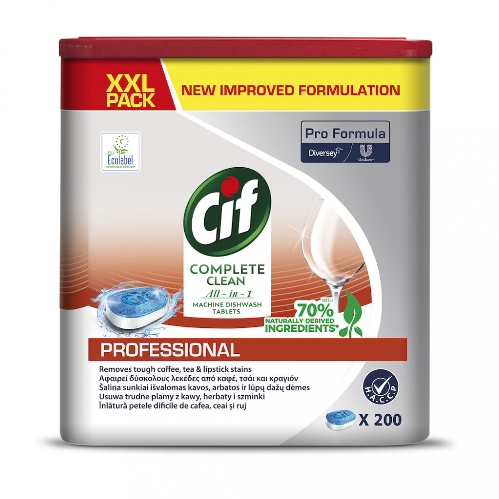 Cif Pro Formula All in 1 Tablets gépi mosogatótabletta, 200 db