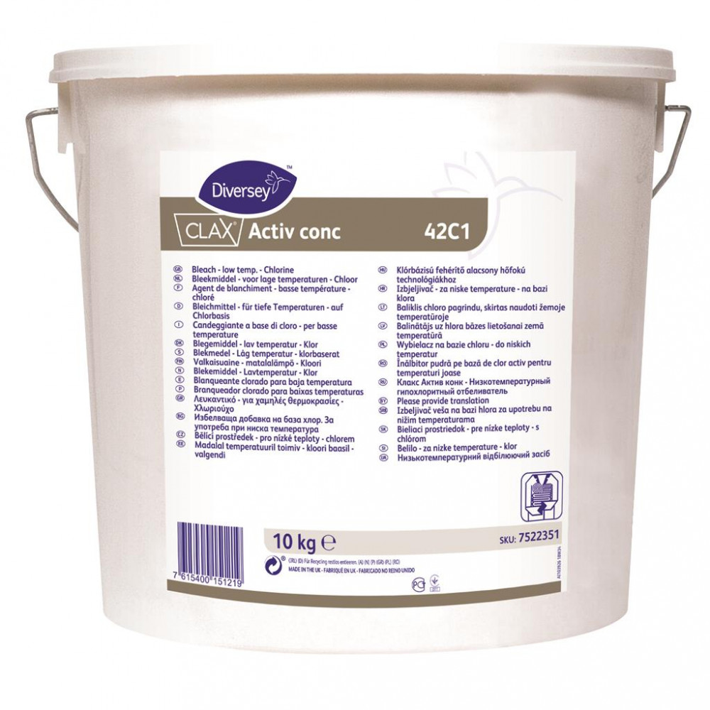 Clax Activ concentrate 42C1, koncentrált fehérítő por, 10 kg