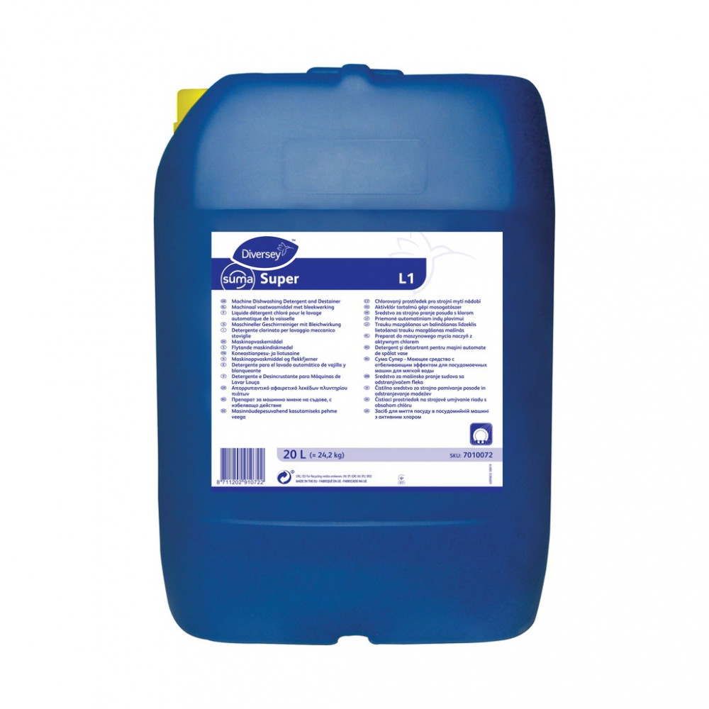Suma Super L1 folyékony gépi mosogatószer lágy vízhez, 20 liter