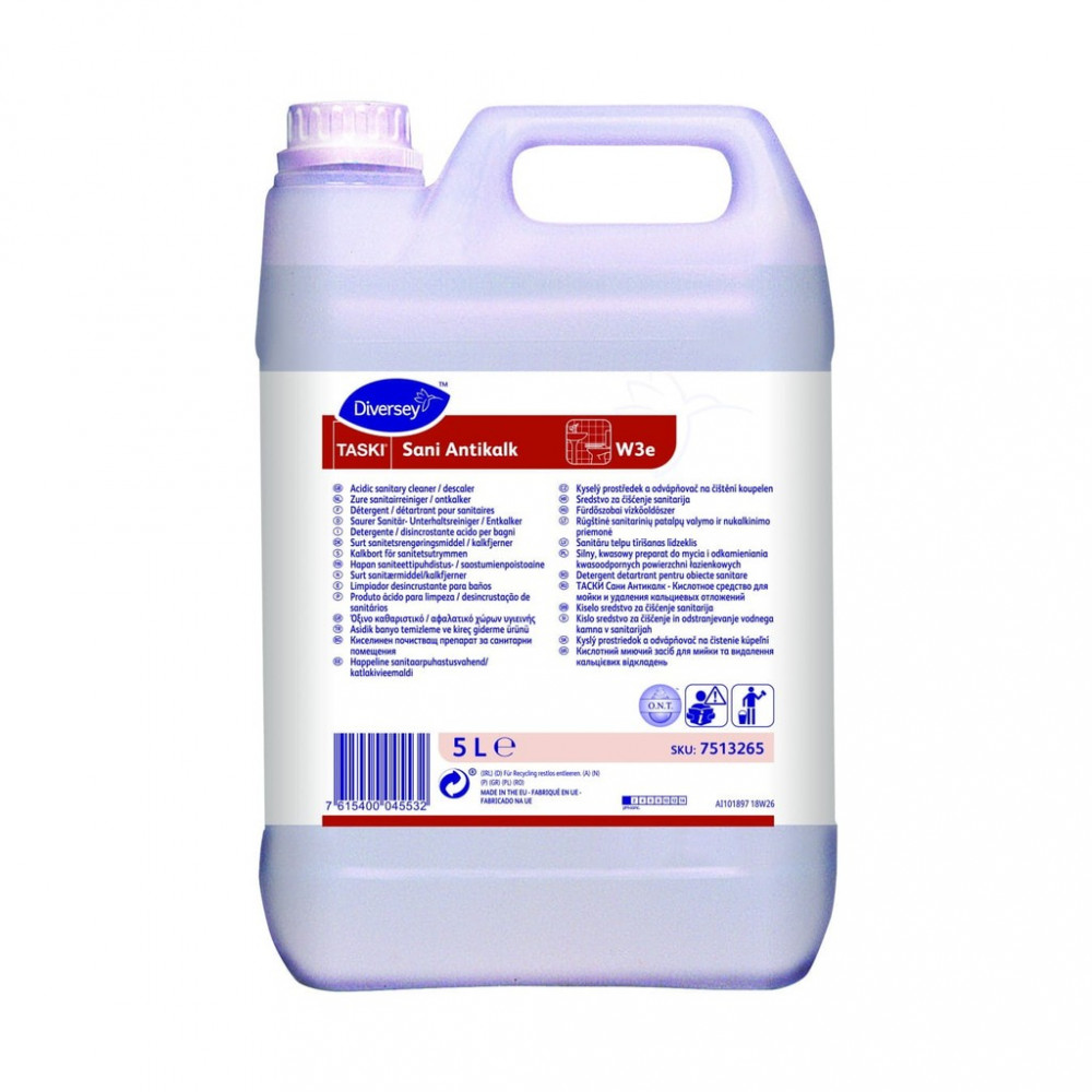 Taski Sani Antikalk szulfaminsavas fürdőszobai vízkőoldószer, 5 liter
