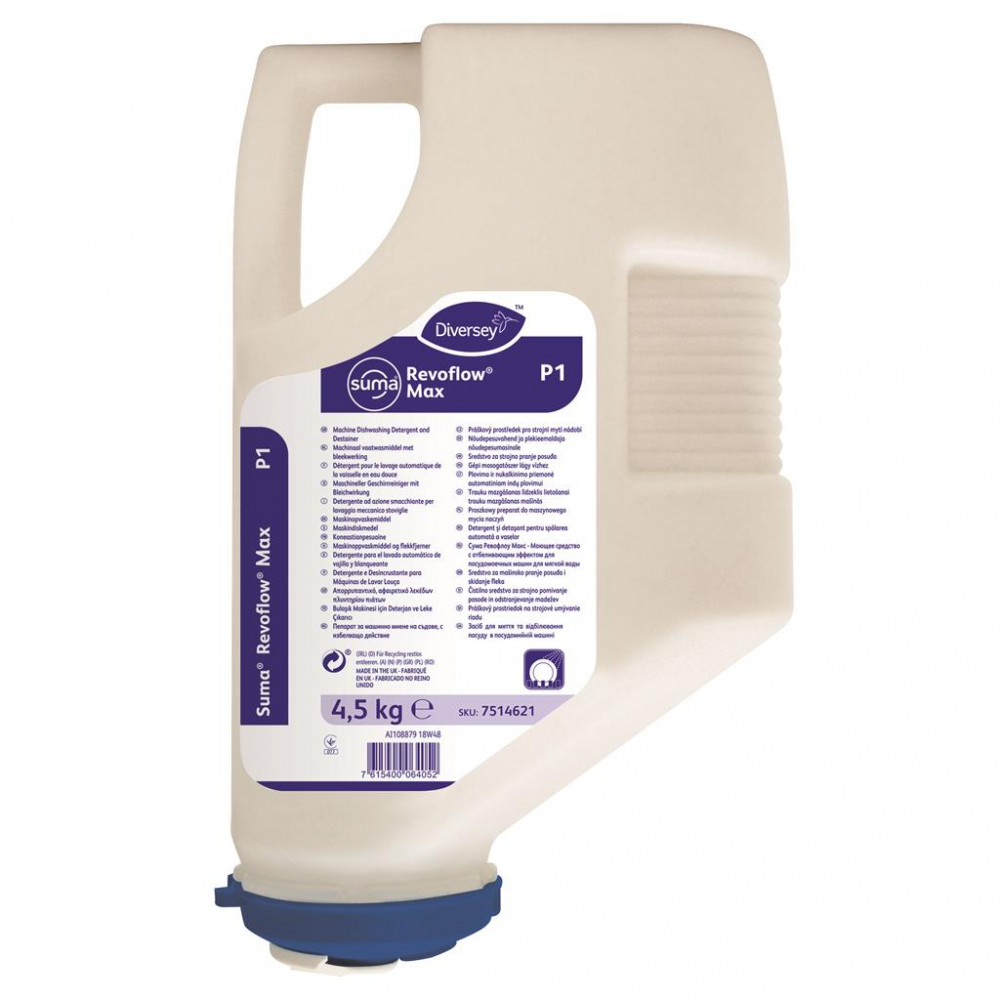 Suma Revoflow Max P1 gépi mosogatószer lágy vízhez, 4,5 kg