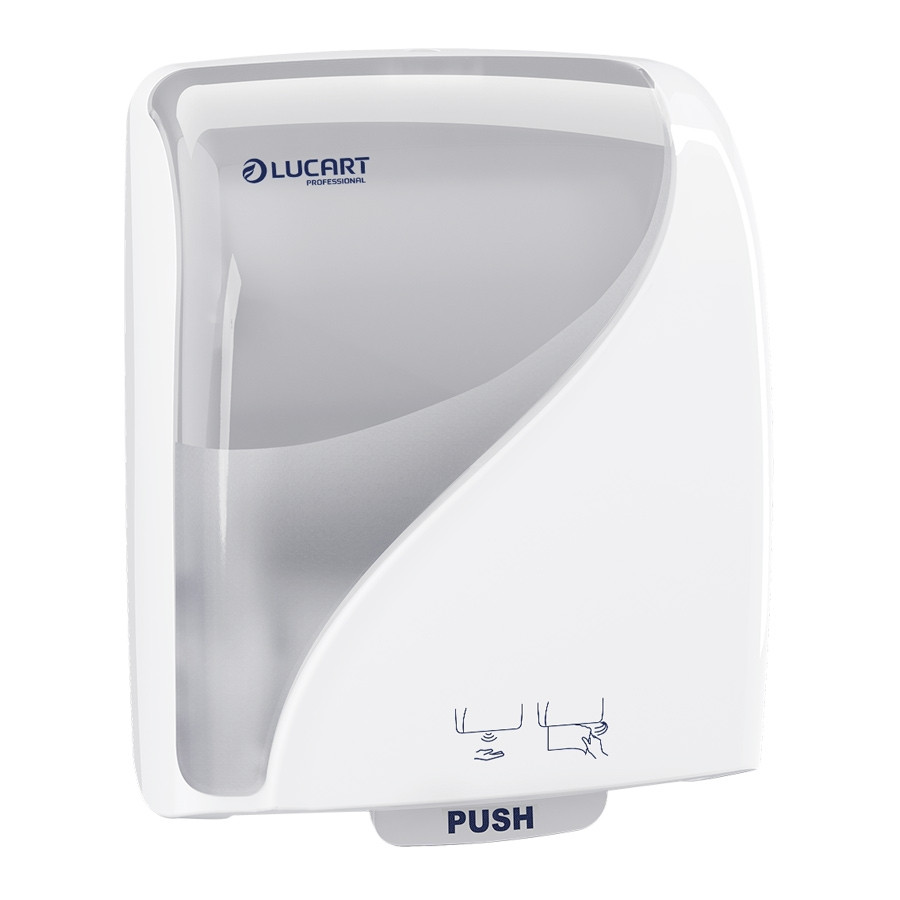 Lucart Identity Touch Free Autocut automata kéztörlő adagoló, fehér