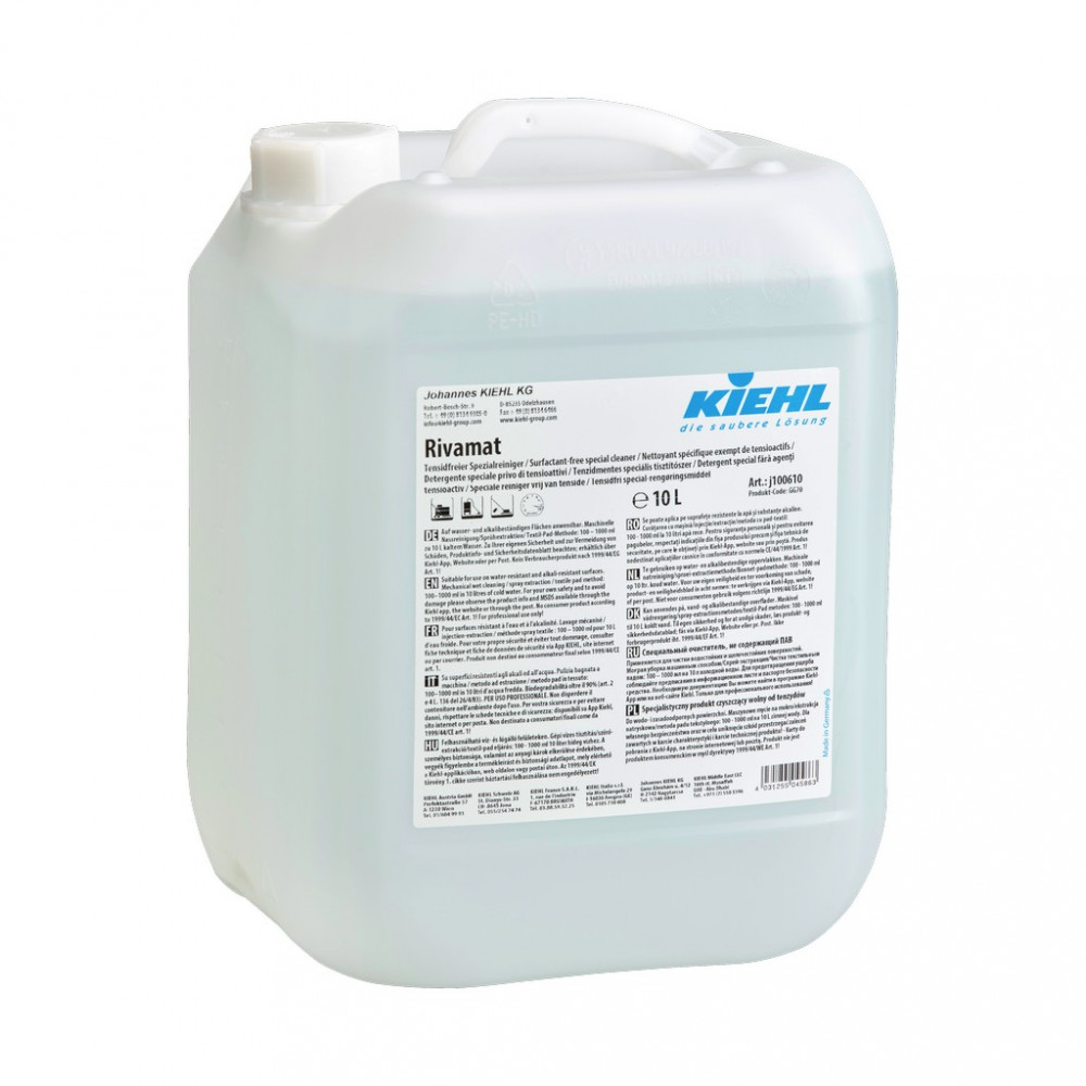 Kiehl Rivamat tenzidmentes gépi tisztítószer, 10 liter