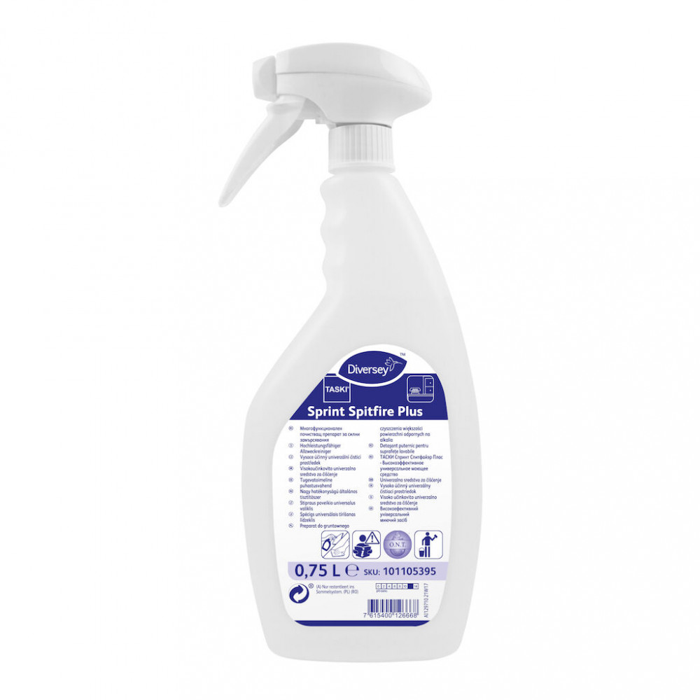 Taski Sprint Spitfire Plus nagy hatékonyságú általános tisztítószer, 750 ml