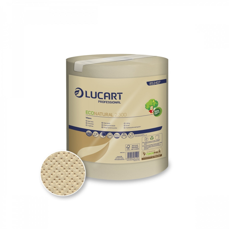Lucart EcoNatural 2.300 papírtörlő, 6 tekercs/csomag