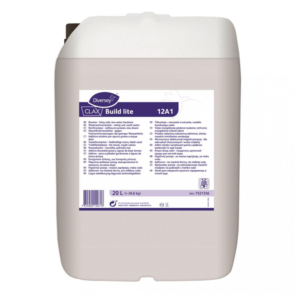 Clax Build Lite 12A1 lúgos adalékanyag lágyvizes technológiákhoz, 20 liter