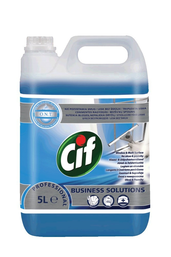 Cif Pro Formula Window/Glass & Multi Surface ablak- és felülettisztítószer, 5 liter