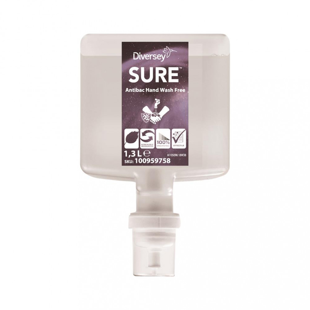 Sure Antibac HandWash Free IntelliCare fertőtlenítő szappan, 1,3 liter
