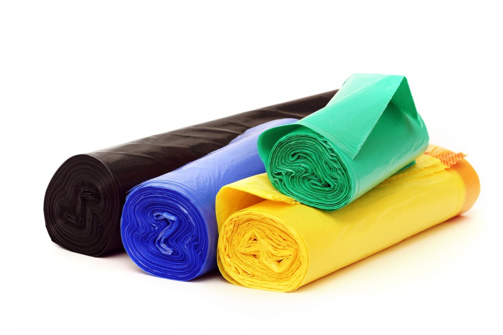 Hulladékgyűjtőzsák, 50*55 cm, 30 literes, fekete, 20 db/roll