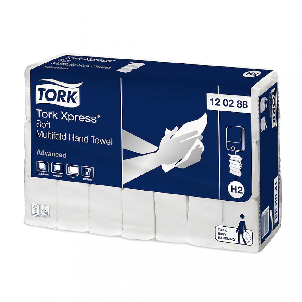 Tork Xpress® Soft Multifold Advanced H2 kéztörlő