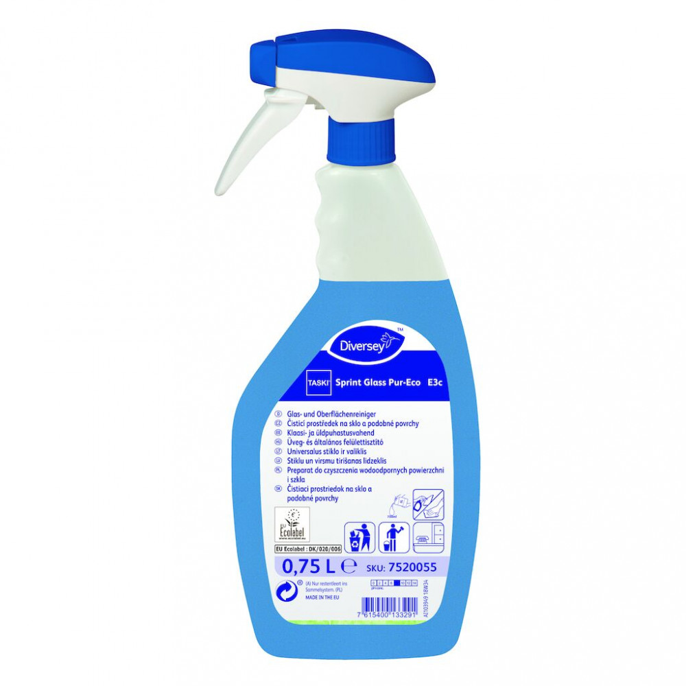 Taski Sprint Glass Pur-Eco E3c üveg- és általános tisztítószer, 750 ml
