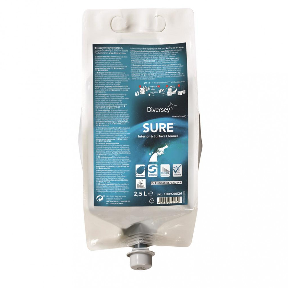 Sure Interior & Surface Cleaner QS padlófelmosó és felülettisztító, 2,5 liter