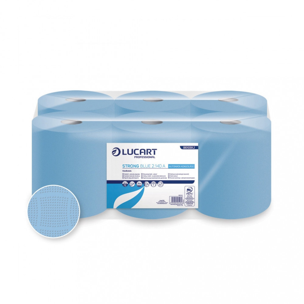 Lucart Strong Blue 2.140 A automata adagolós tekercses kéztörlő