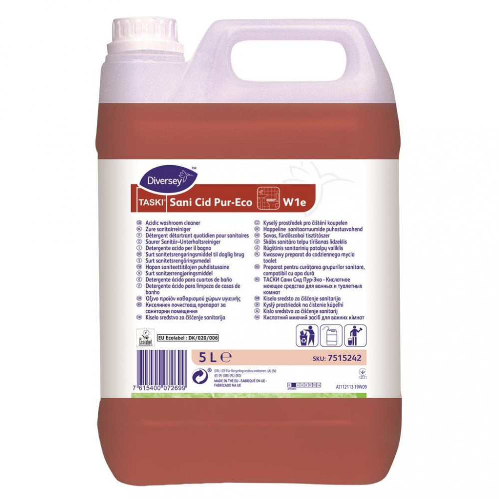 Taski Sani Cid Pur-Eco citromsavas fürdőszobai tisztítószer, 5 liter