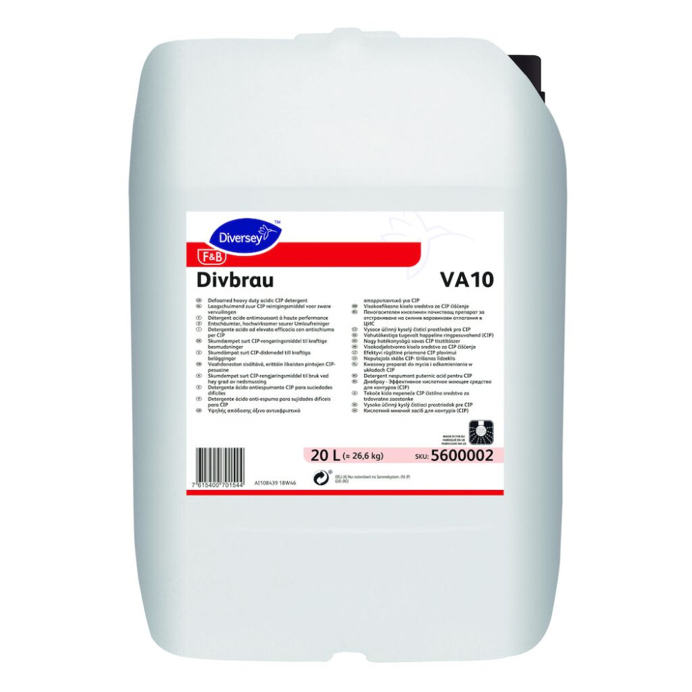 Divbrau VA10 W1779 habmentes foszforsav alapú CIP visszaállító tisztítószer, 20 liter
