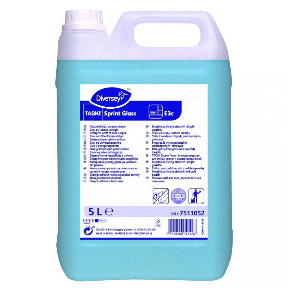 Taski Sprint Glass üveg- és univerzális felülettisztító szer, 5 liter