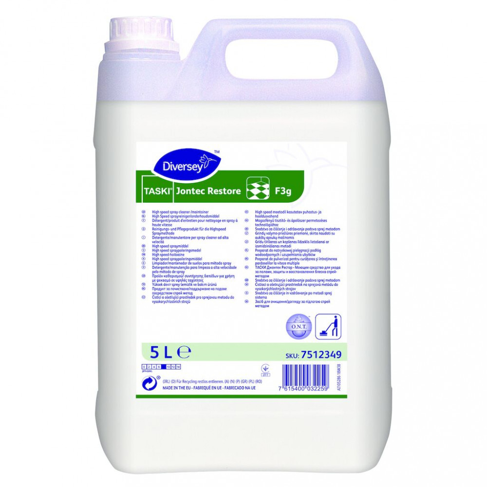 Taski Jontec Restore magasfényű tisztító- és ápolószer permetezéses technológiához, 5 liter