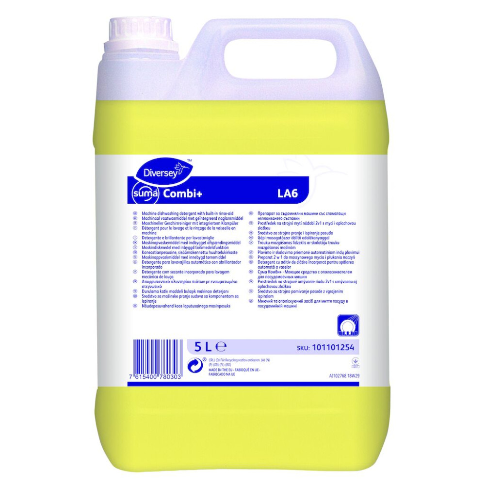 Suma Combi+ LA6 gépi mosogató- és öblítőszer, 5 liter