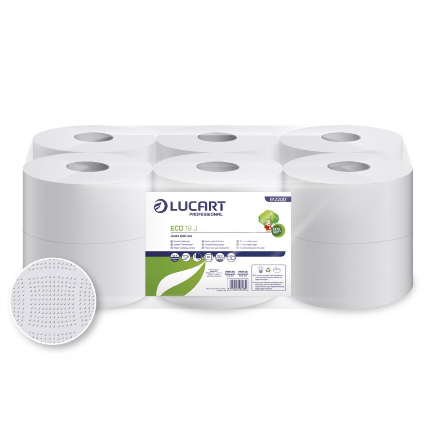 Lucart Eco 19 J toalettpapír, 12 tekercs/csomag