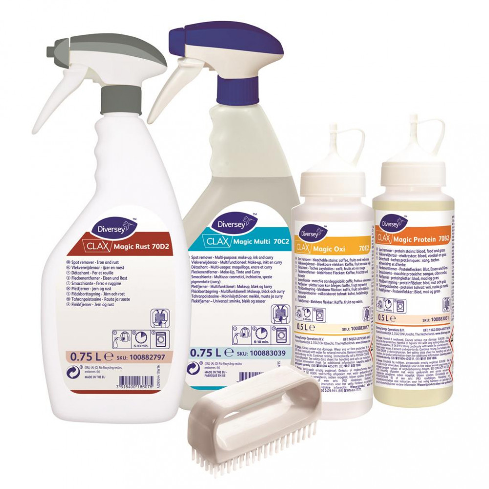 Clax Magic Starterkit 70A2 folteltávolító kezdő készlet, 2*750 ml + 2*500 ml + kefe
