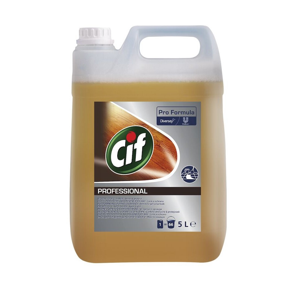 Cif Pro Formula Liquid Wood Floor Cleaner fatisztító- és ápolószer, 5 liter