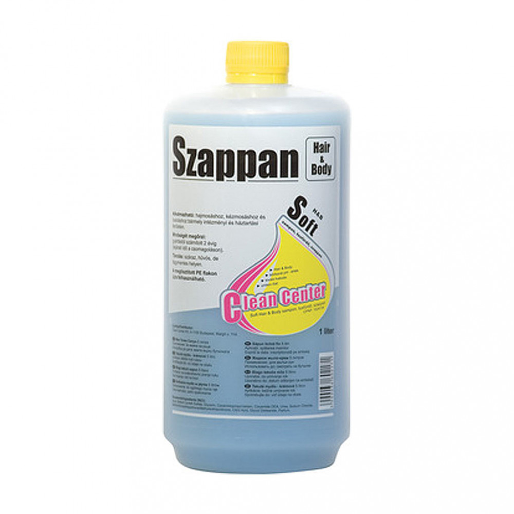 Soft Hair & Body sampon, tusfürdő szappan, 1 liter