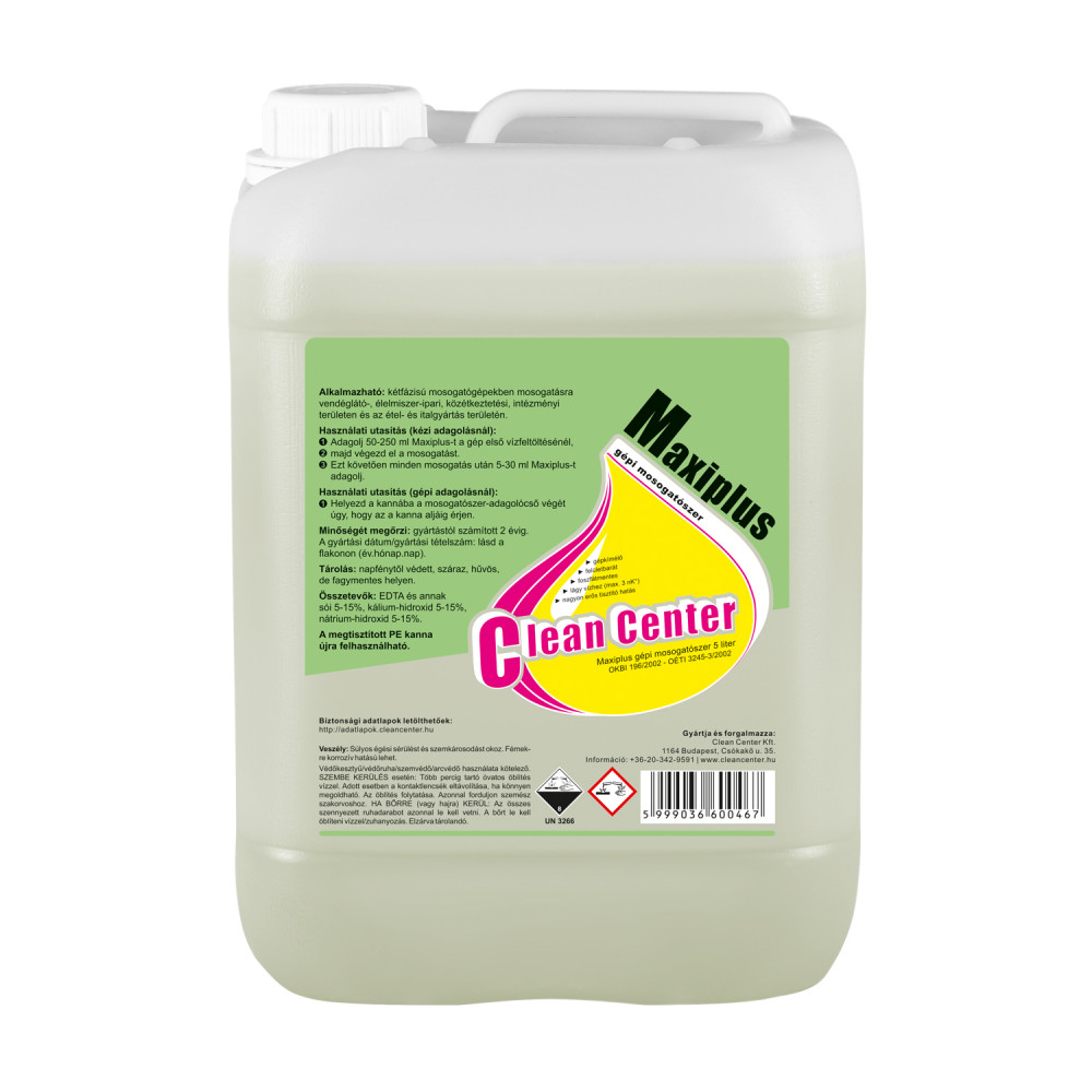 Maxiplus gépi mosogatószer, 5 liter