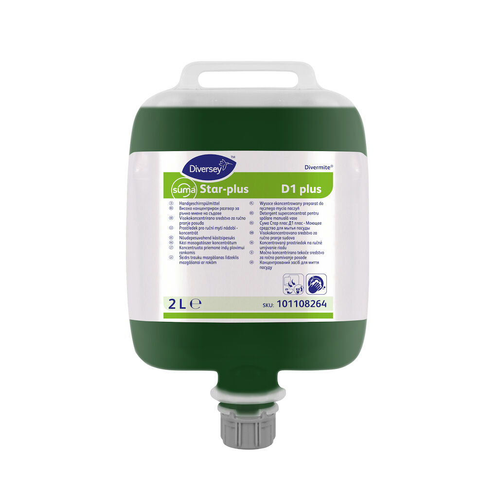 Suma Star-plus D1 plus kézi mosogatószer szuperkoncentrátum, 3*2 liter/karton