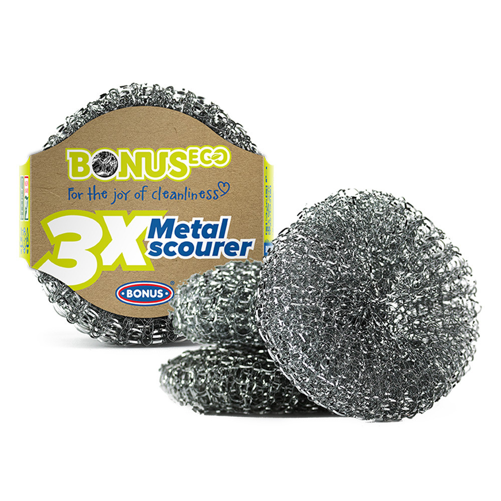 Bonus fém dörzsi, fém súroló, 3 db/csomag