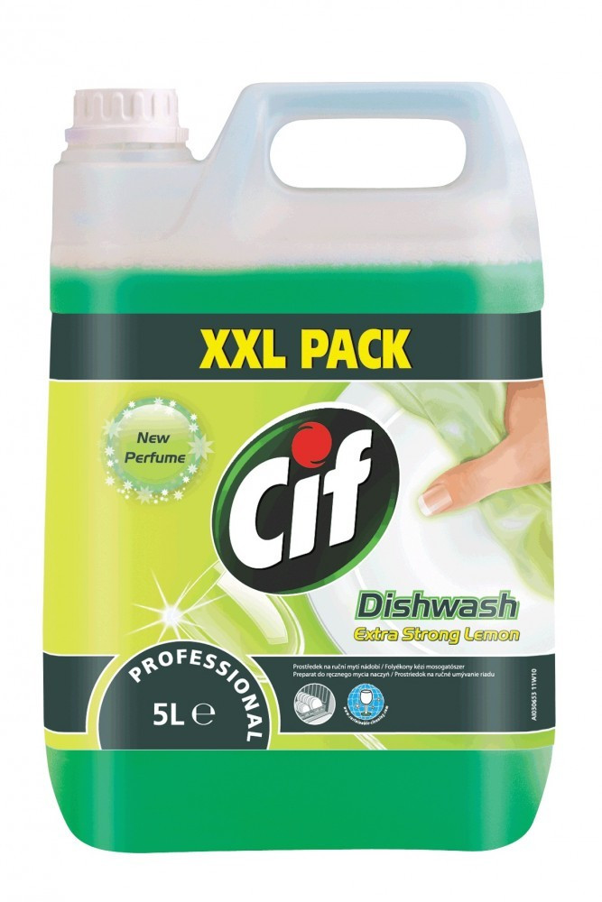 Cif Pro Formula Dishwash Extra Strong Lemon folyékony kézi mosogatószer, 5 liter