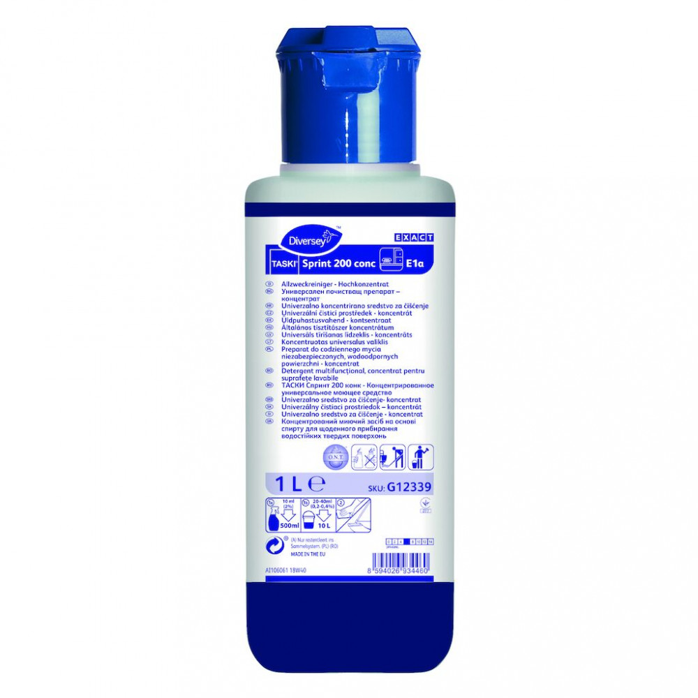 Taski Sprint 200 concentrate általános felülettisztítószer koncentrátum, 1 liter