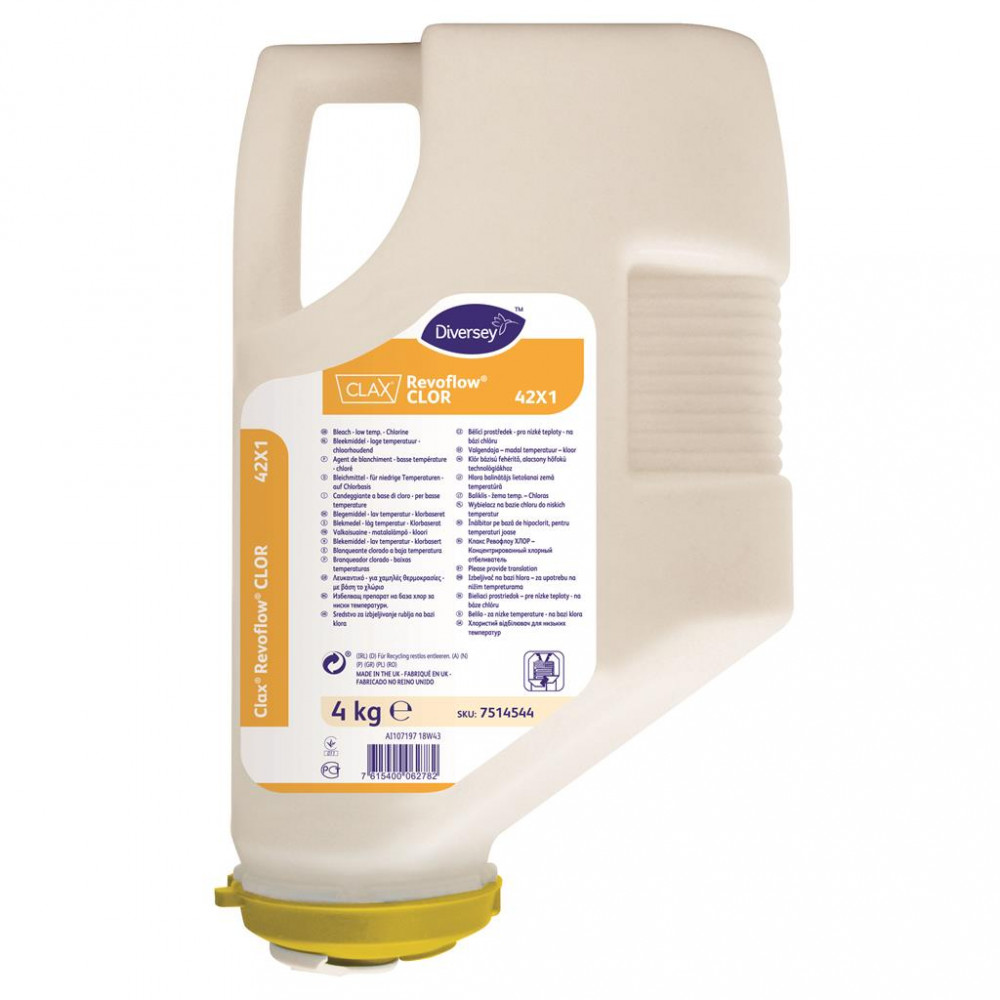 Clax Revoflow Clor 42X1 klór bázisú fehérítő hatású adalékanyag alacsony hőfokú technológiákhoz, 4 kg
