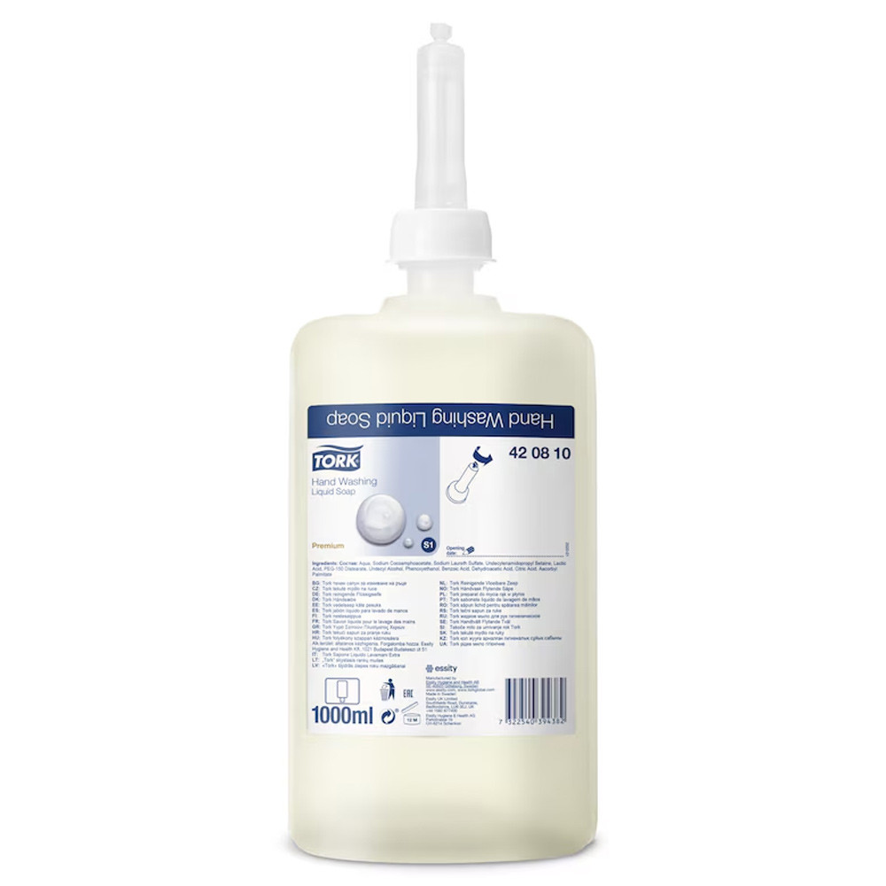Tork S1/S11 illatmentes folyékony kézmosó szappan, 1000 ml