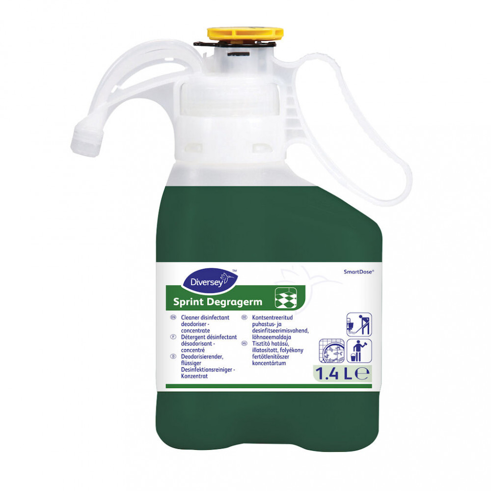 Sprint Degragerm SD SmartDose magas koncentrátumú tisztító-fertőtlenítőszer, 1,4 liter