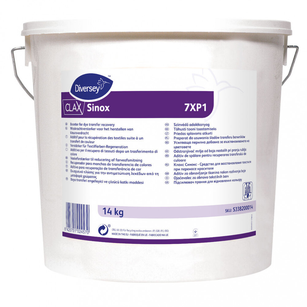 Clax Sinox 7XP1 fehér textil-regeneráló mosópor, 14 kg
