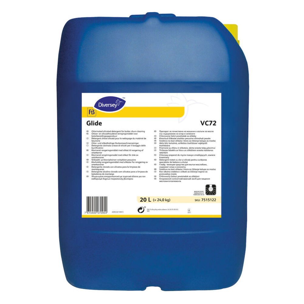 Glide VC72 W1779 habzó, lágyfémekre biztonságos, klórozott lúgos tisztítószer, 20 liter