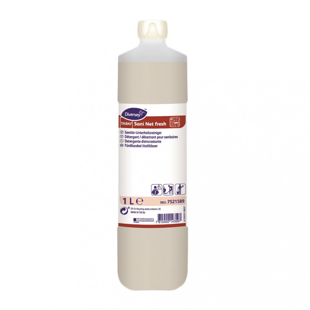 Taski Sani Net fresh savas tisztító- és vízkőoldószer, 1 liter