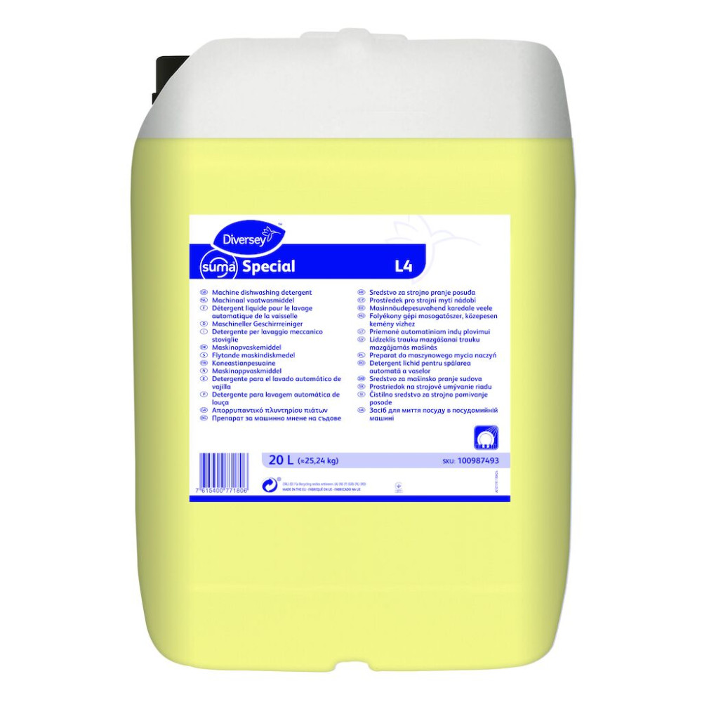 Suma Special L4 folyékony gépi mosogatószer közepesen kemény vízhez, 20 liter